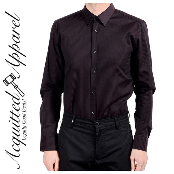 Hugo Boss Other - Hugo Boss Mens Button Up Black Stripe Dress Shirt
